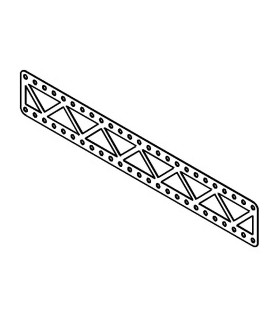 Single closed braced girder 15 h yelow-orange
