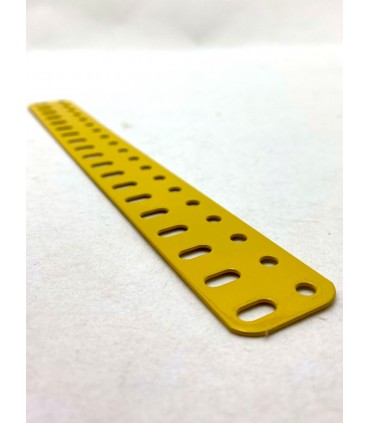 Poutrelle 19 trous jaune original Meccano