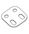Flat girder 2 holes red