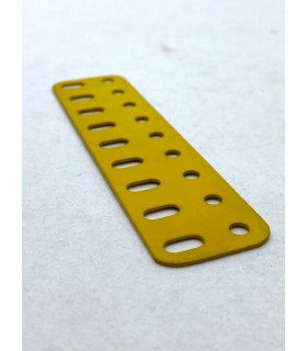 Flat girder 9 holes original Meccano yellow