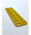 Poutrelle 9 trous jaune original meccano