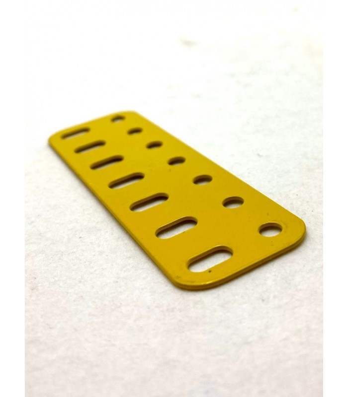 Flat girder 7 holes original meccano yellow Flat girder 7 holes original meccano yellow
