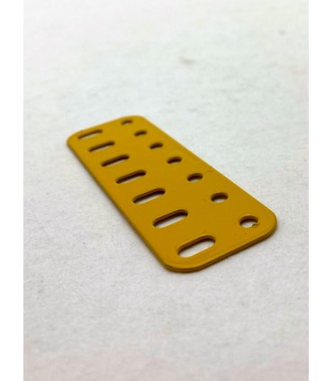 Flat girder 7 holes original meccano yellow-orange