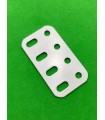 Flat girder 4 holes white