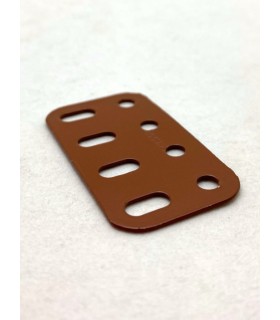 Flat girder 4 holes brown