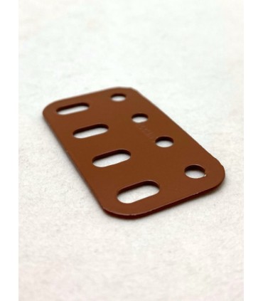 Flat girder 4 holes brown