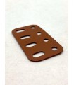 Flat girder 4 holes brown