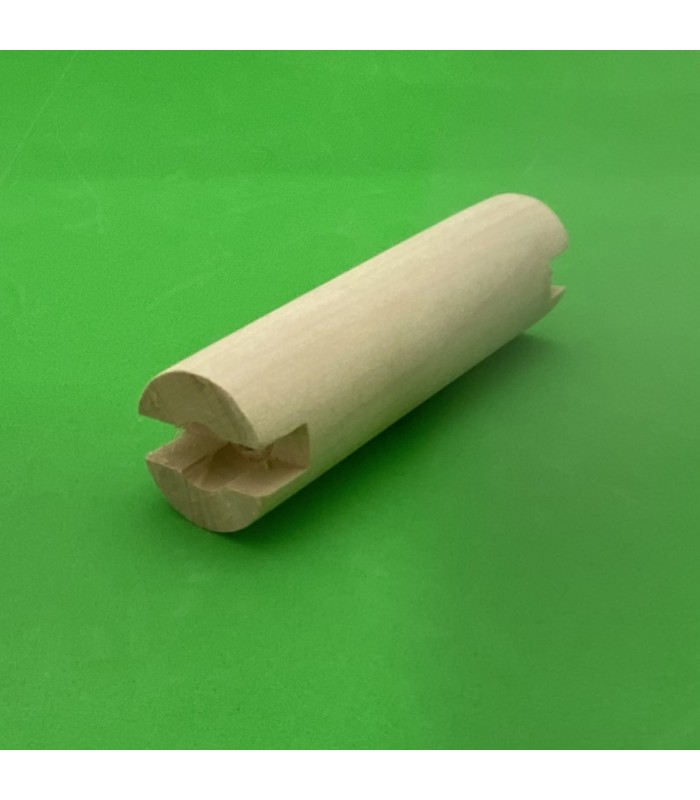 Rouleau bois ø24mm sans rainure sans tige transversale Rouleau bois ø24mm sans rainure sans tige transversale