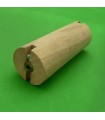 Rouleau bois ø33mm sans rainure sans tige transversale avec 2 bagues d'arrêt