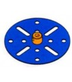 Plateau central diam. 60 mm sertie bleu ( 8 tr )