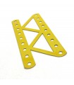 Longrine 9 trous simple ouvert jaune