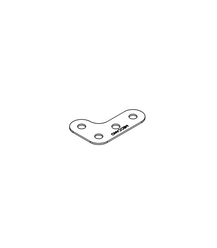Gousset triple (38x25mm) noir brillant Gousset triple (38x25mm) noir brillant