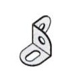 Equerre d'angle 12 mm droite zn