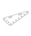 Plaque flexible triangulaire 7x4tr (90x50mm) gris f1