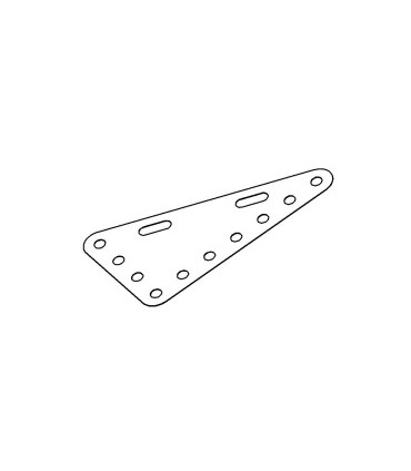 Plaque flexible triangulaire 7x4tr (90x50mm) blanc
