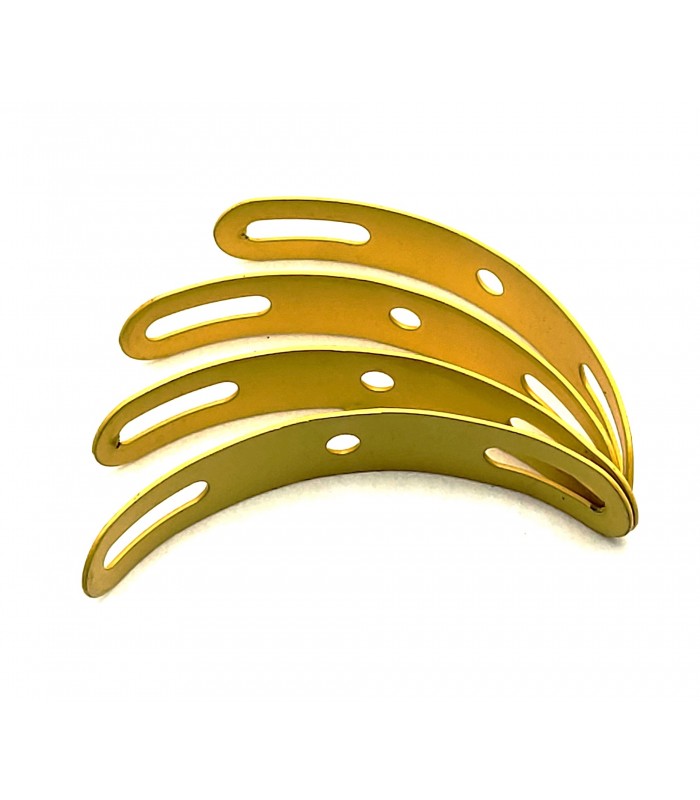 Formed slotted strip 75 mm yellow (pack of 4) Formed slotted strip 75 mm yellow (pack of 4)