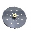 Roue de chaine 56 dents ø 75 mm gris foncé de seconde main