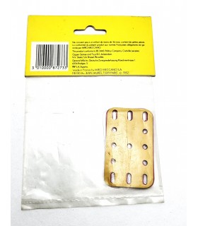 Plaque 3x5 trous (40x60mm) en plastique (lot de 6) sachet d'origine