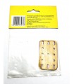 Plaque 3x5 trous (40x60mm) en plastique (lot de 6) sachet d'origine