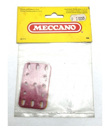 Plaque 3x5 trous (40x60mm) en plastique (lot de 6) sachet d'origine