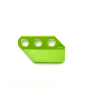NMJ Left hand angled Plate 3 holes light green