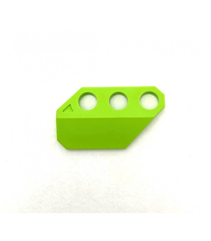 NMJ Left hand angled Plate 3 holes light green NMJ Left hand angled Plate 3 holes light green