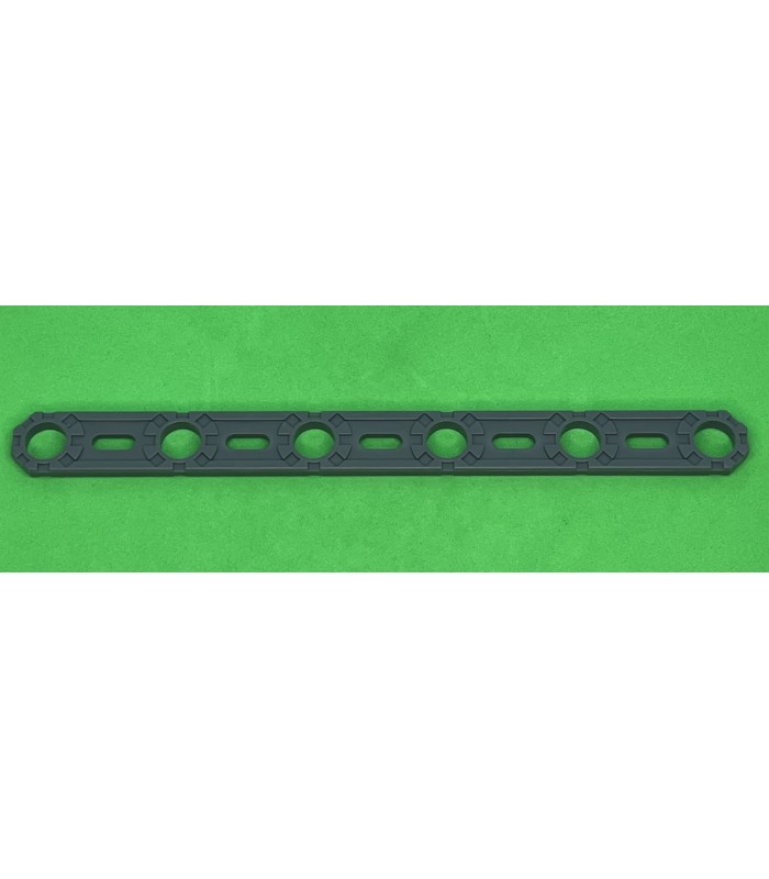 NMJ flat strip 6 holes dark grey NMJ flat strip 6 holes dark grey