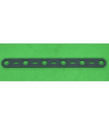 NMJ flat strip 6 holes dark grey
